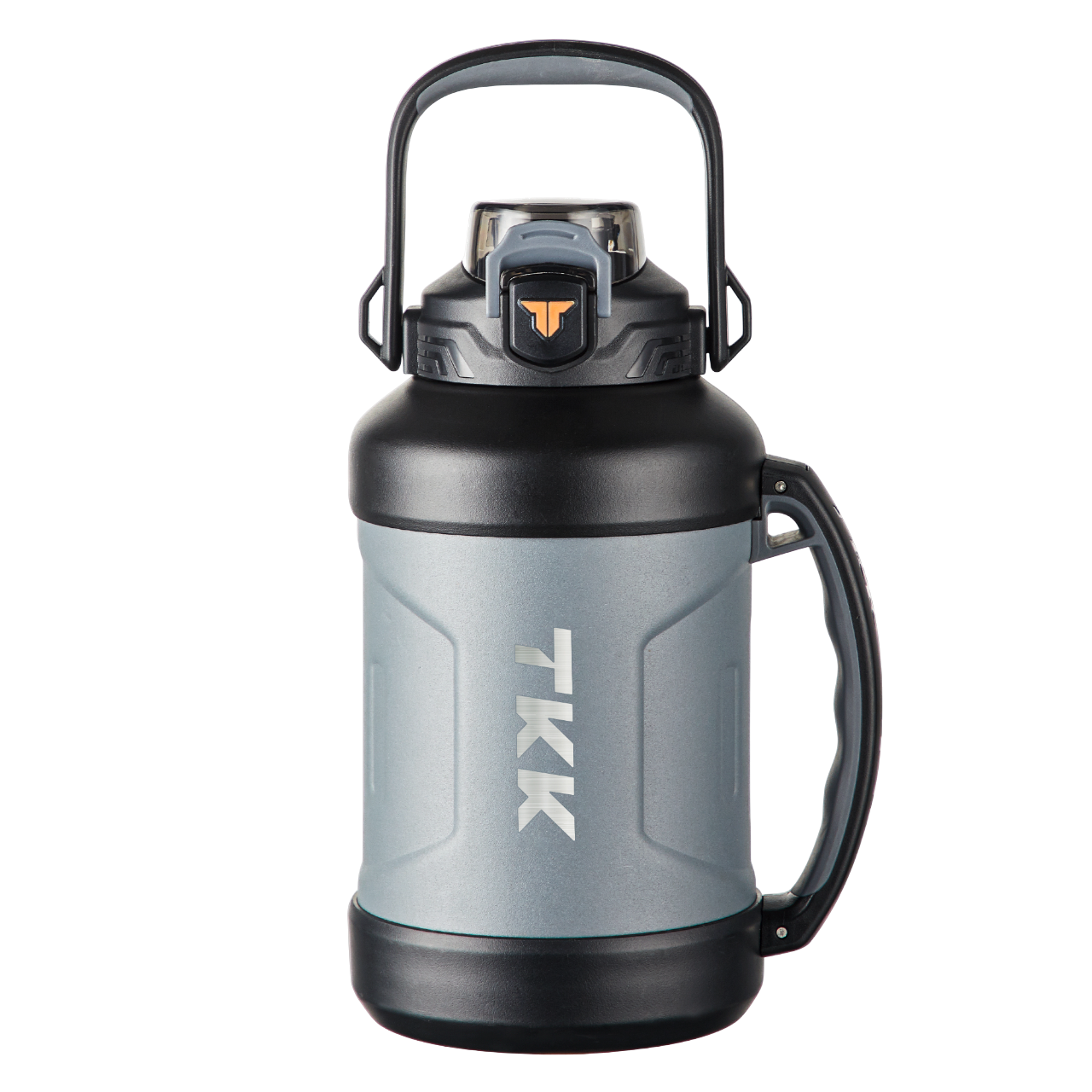TKK Large Insulated 55oz 1650ml, Max 2000ml Water Bottle with Straw, Half Gallon Stainless Steel Metal
