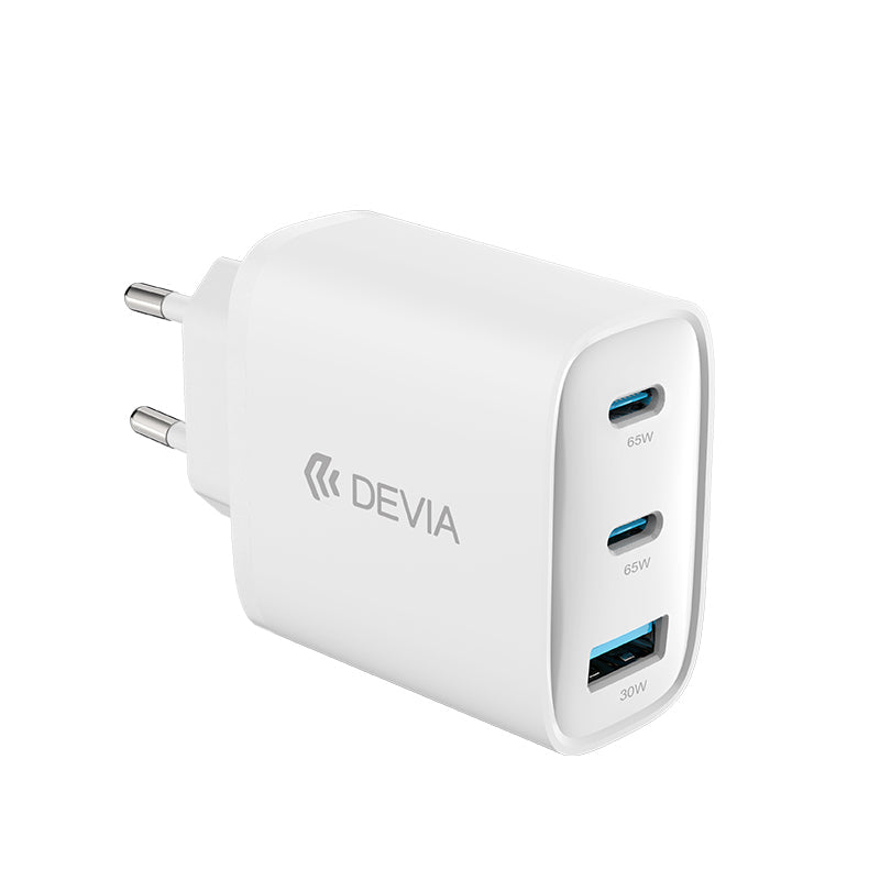 Devia Adaptateur Secteur GaN Extreme Speed Series PD 65W A+2C (EU) Blanc