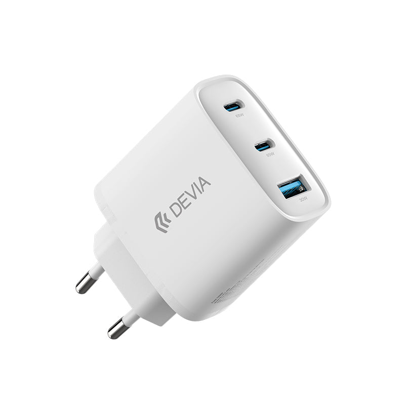 Devia Adaptateur Secteur GaN Extreme Speed Series PD 65W A+2C (EU) Blanc