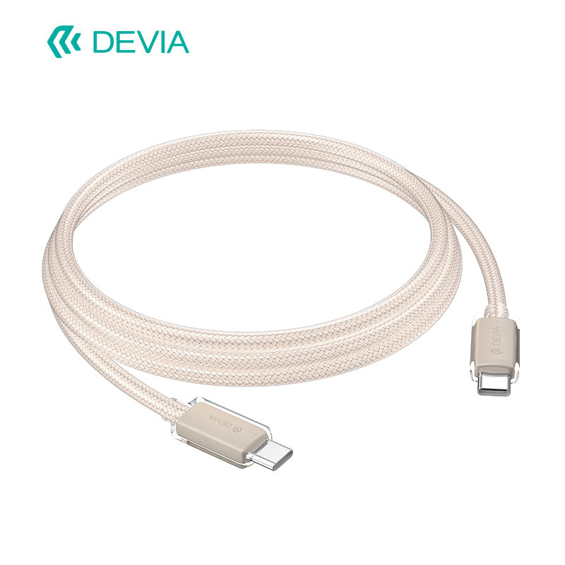 Devia Câble Rapide tressé Extreme Speed Series C vers C PD 60W (1.5M) Blanc