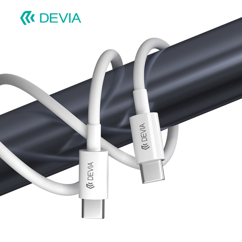 Devia Adaptateur Secteur GaN Extreme Speed Series PD 65W A+2C avec Câble (EU) Blanc