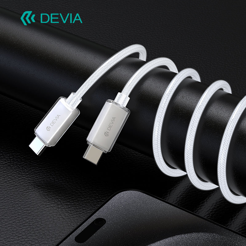 Devia Câble Rapide tressé Extreme Speed Series C vers C PD 60W (1.5M) Blanc