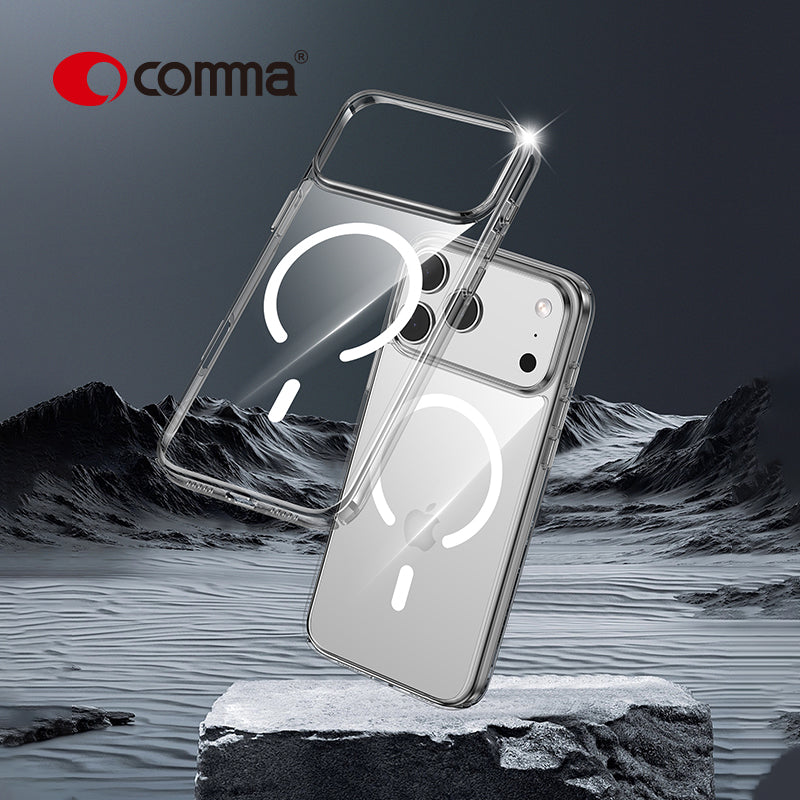 Comma Glass Series Magnetic Case for iPhone 17 Pro