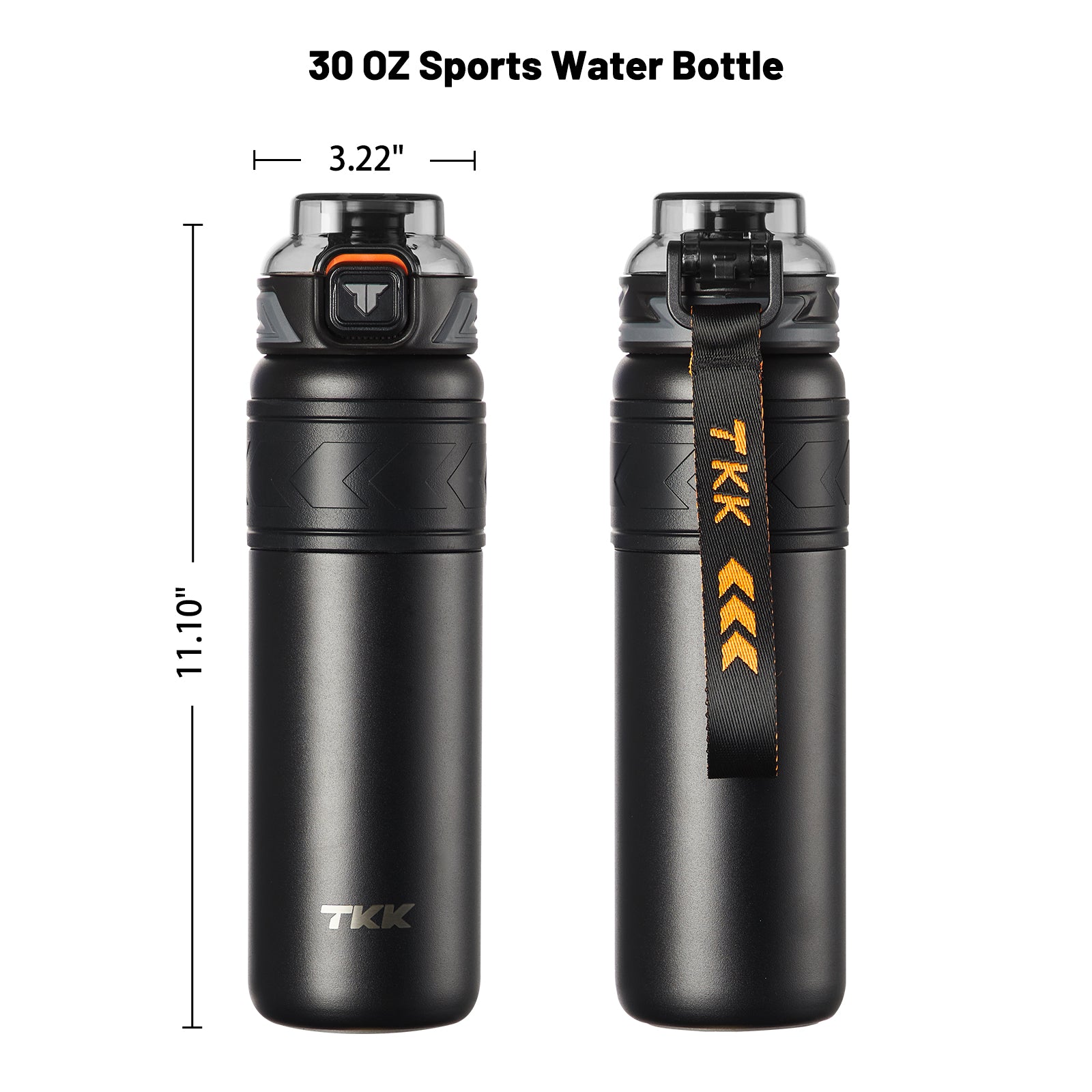 TKK 900ml SUS316 Water Bottle Large Capacity Vaccum, Cold Insulation Portable Strap with Tea Flitter Thermal Flask