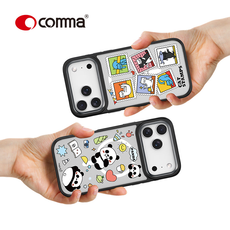Comma PANDA Cultural Series Magnetic Shockproof Case for iPhone 17