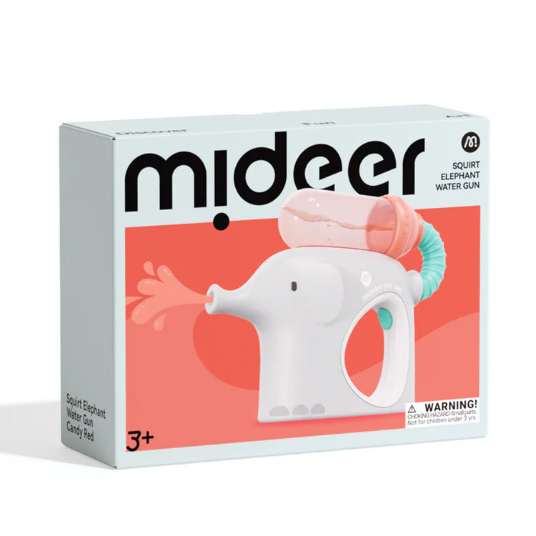 Mideer Squirt Elephant Water Gun: Candy Red