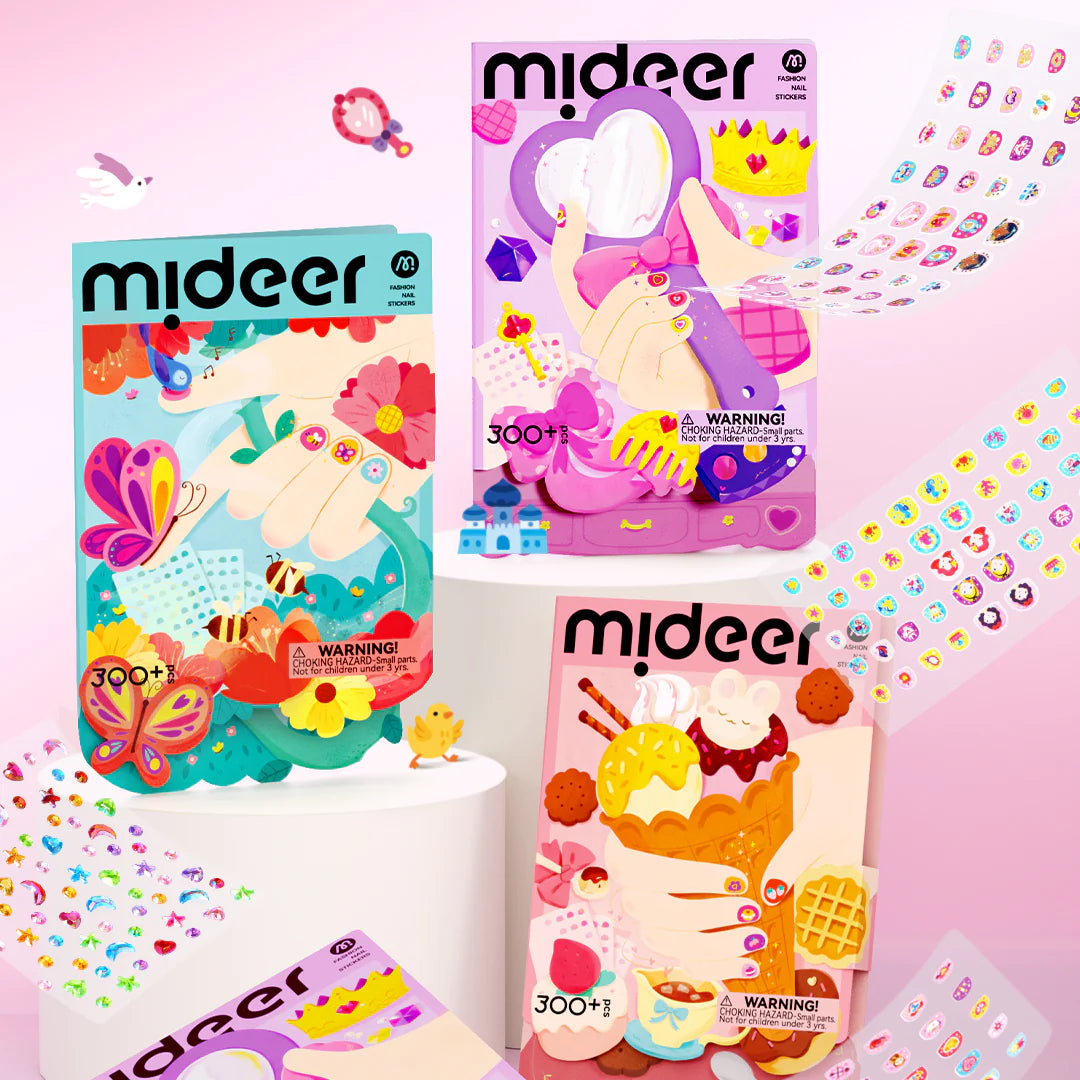 Mideer Fashion Nail Stickers : Garden Gathering 300P