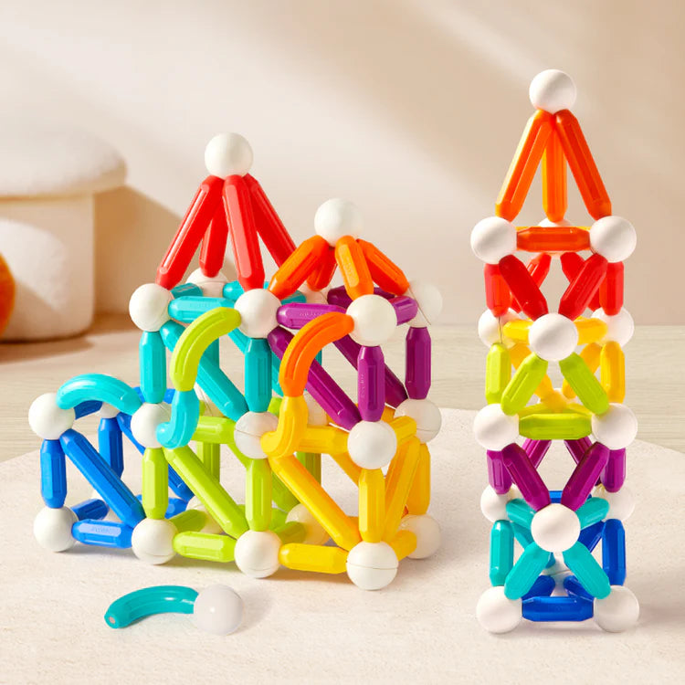 MiDeer Rainbow Magnetic Building Stick 60P