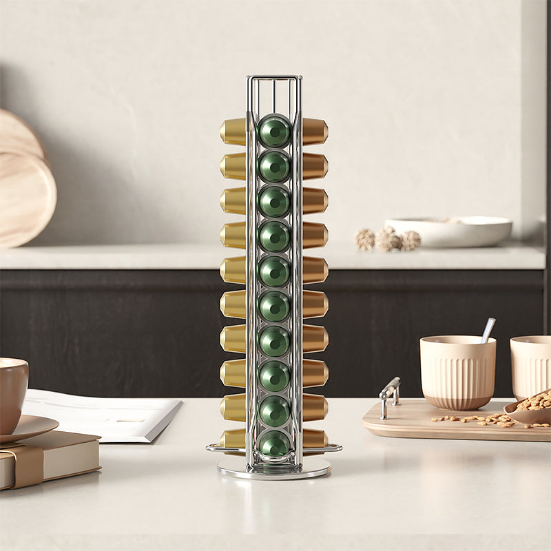 Coffee Pod Holder for Nespresso Capsules : Holds 40 Capsules