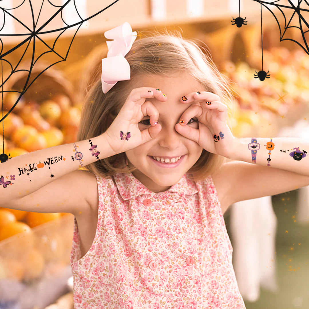 Mideer Halloween Dress Up Sticker Pack: Temporary Tattoos, Nail Stickers & More 1000P