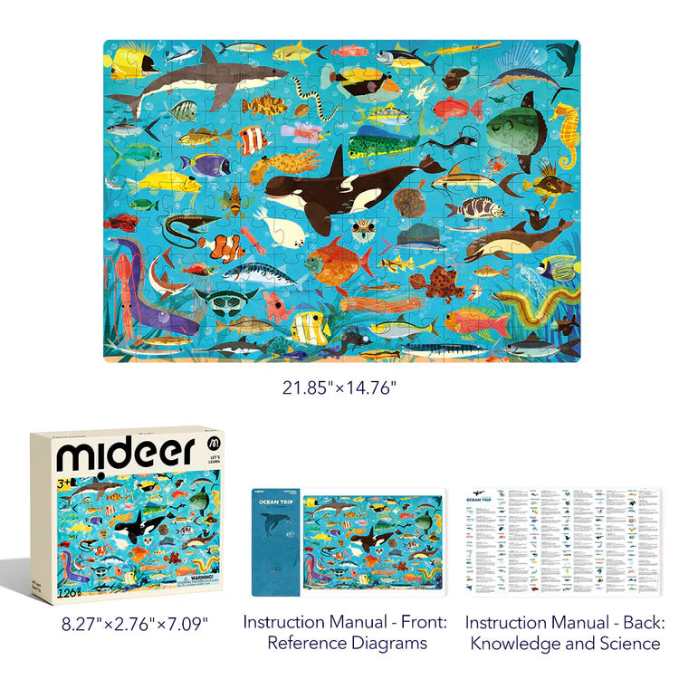 Mideer Let's Learn Puzzle: Ocean Trip 126P