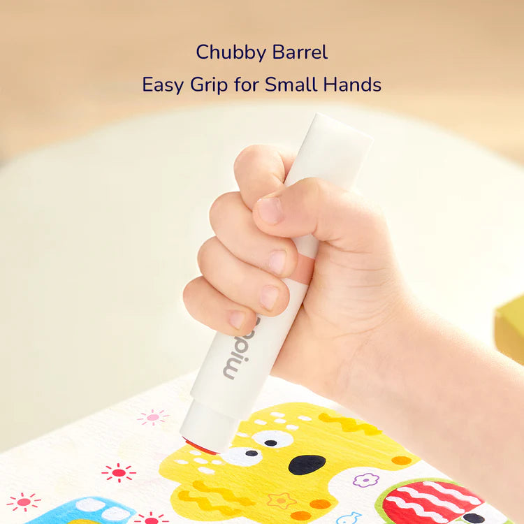 MiDeer Round-Tip Stamper Washable Marker 6 Colors