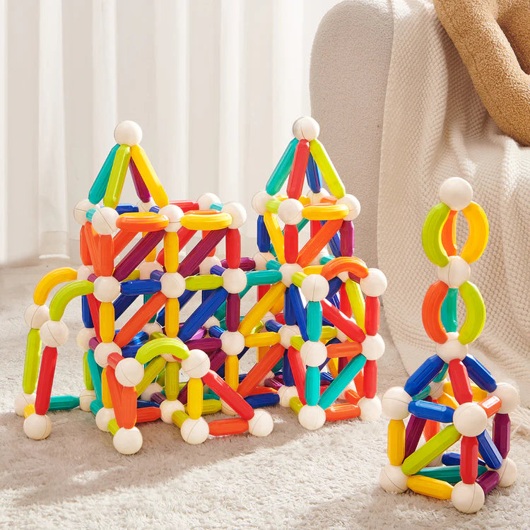 MiDeer Rainbow Magnetic Building Stick 60P