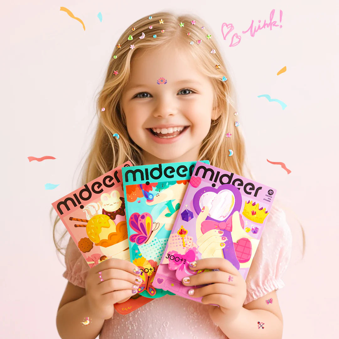 Mideer Fashion Nail Stickers : Garden Gathering 300P