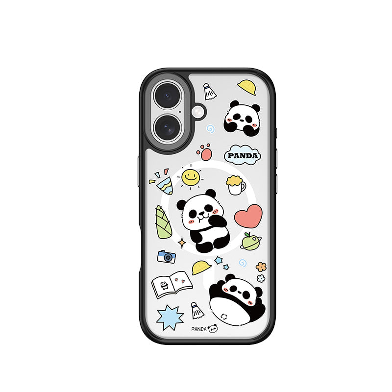 Comma PANDA Cultural Series Magnetic Shockproof Case for iPhone 17