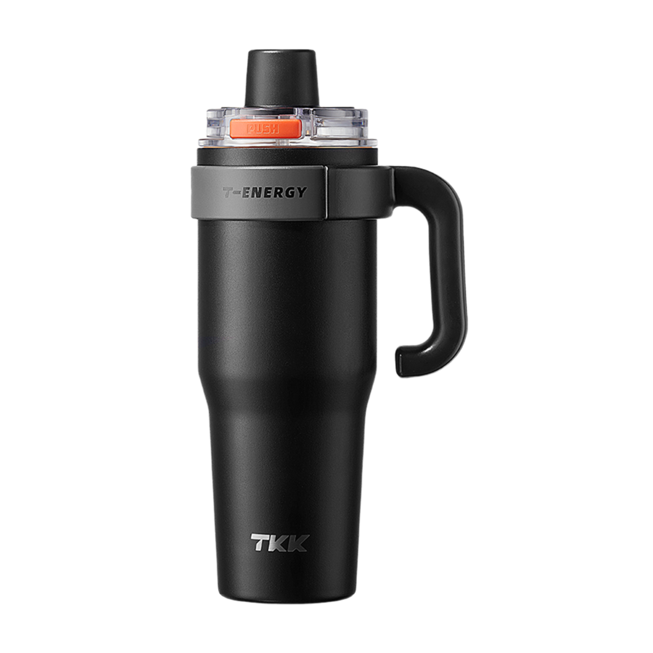TKK Ceramic Coating Tumbler with Handle, Double Wall Vacuum Bottle With Straw and Lid, Hot for 12hrs and Cold For Up to 24hrs