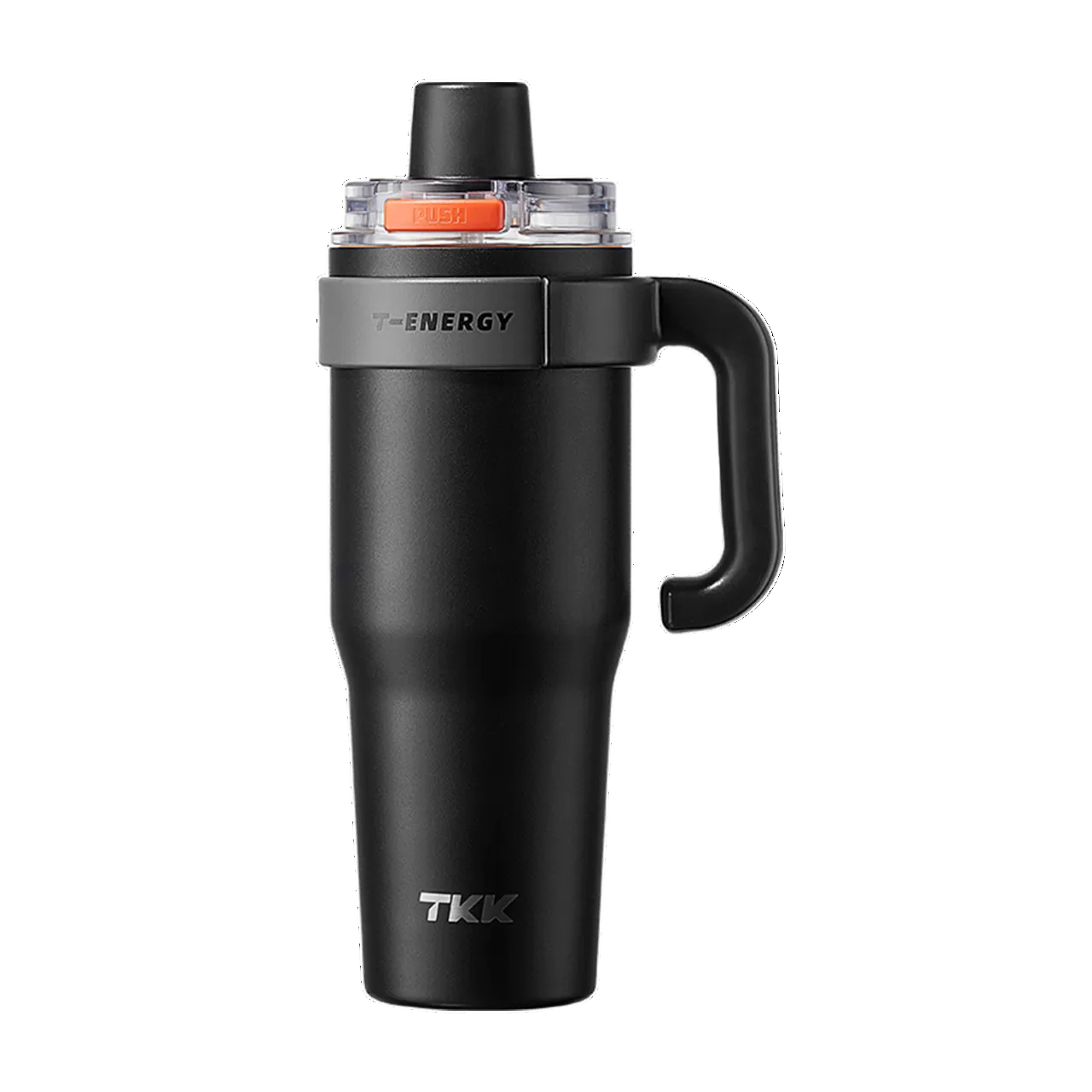 TKK Ceramic Coating Tumbler with Handle, Double Wall Vacuum Bottle With Straw and Lid, Hot for 12hrs and Cold For Up to 24hrs