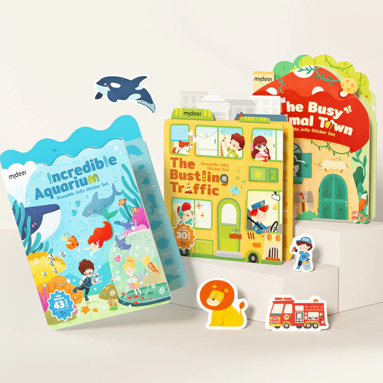 Mideer Reusable Jelly Sticker: Incredible Aquarium