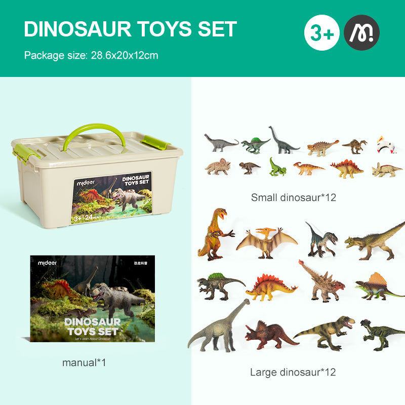 Mideer Dinosaur Toys Set 24P