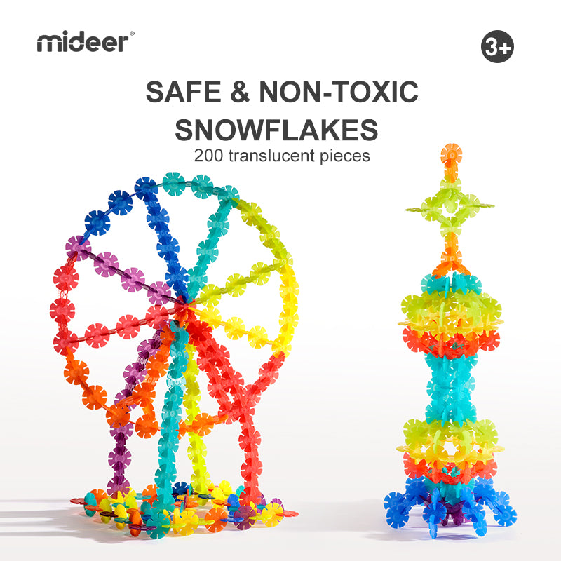 MiDeer Translucent Color Snowflake Blocks 500P