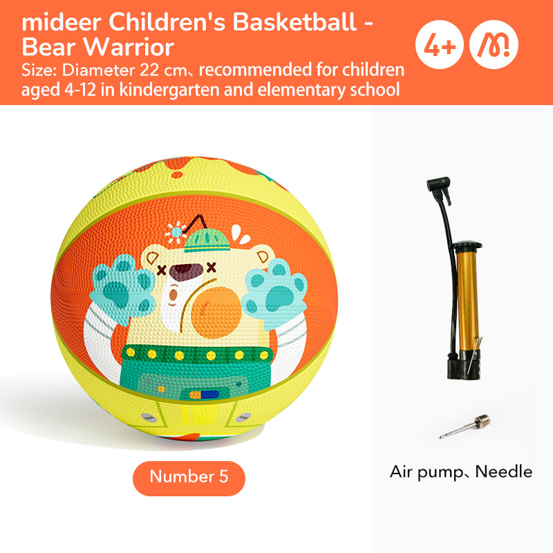 Mideer Kids Basketball Size 5 Bear Warrior