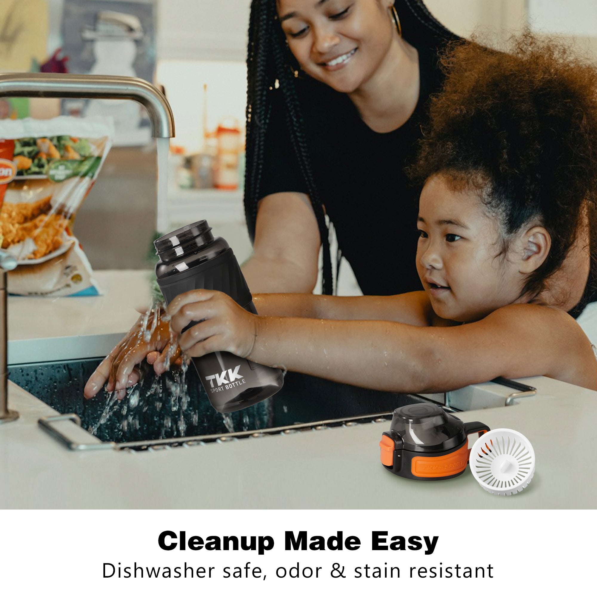 TKK 500ml Safe BPA Free Tritan Leak Proof, Lockable Pop Open Lid Water Bottle