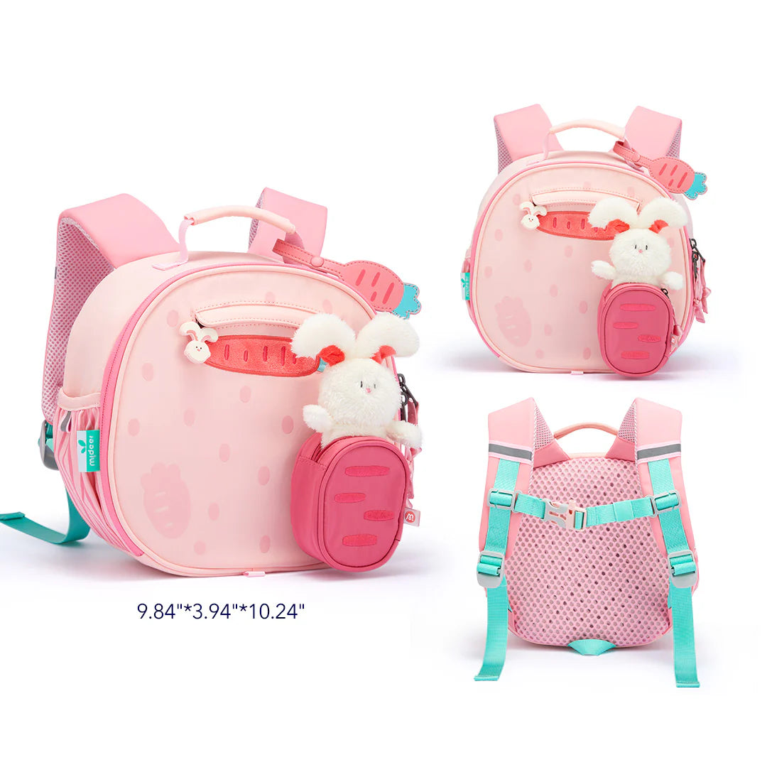 Mideer Kids Snuggle Backpack Pink Bunny
