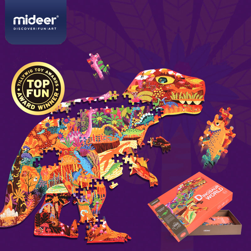MiDeer Shaped Puzzle: Huge Animal Dinosaur World 280P