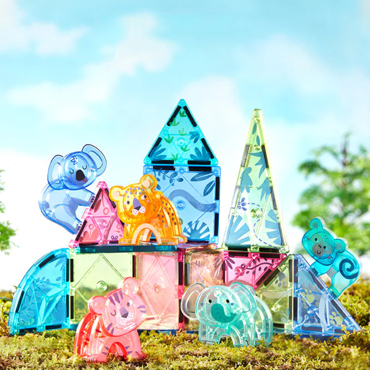 MiDeer Colorful Magnetic Tiles: Wonderful Forest 40P