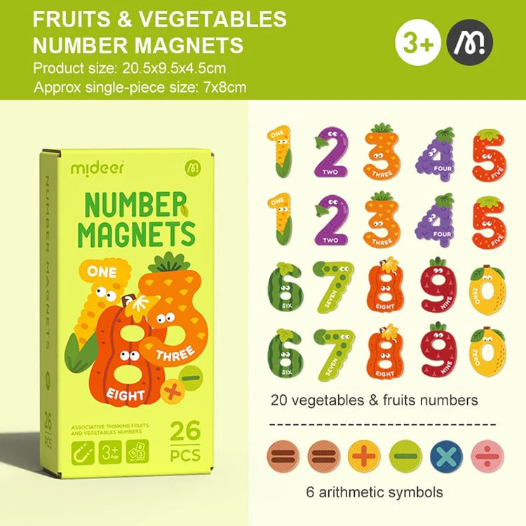 Mideer Number Magnets 26P