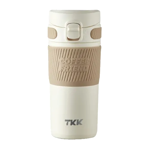 TKK 450ml Insulated Coffee Travel Mug, Vacuum Reusable Stainless Steel Tumbler