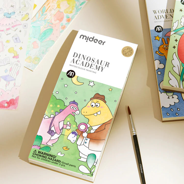 MiDeer Watercolour Painting: Dinosaur Academy