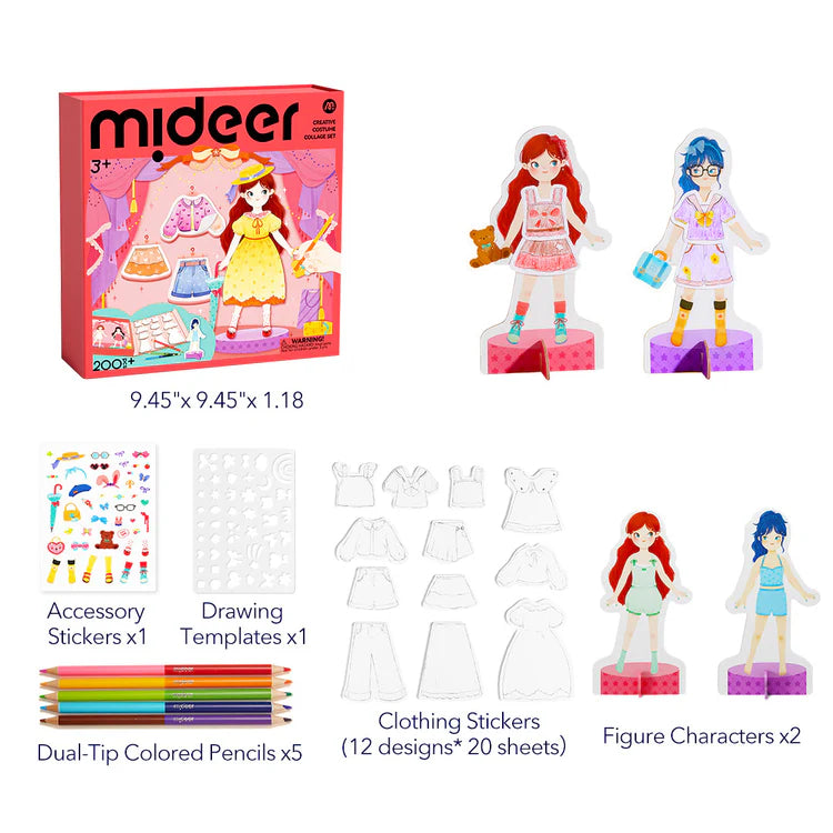 Mideer Creative Costume Collage Set: Sweetheart