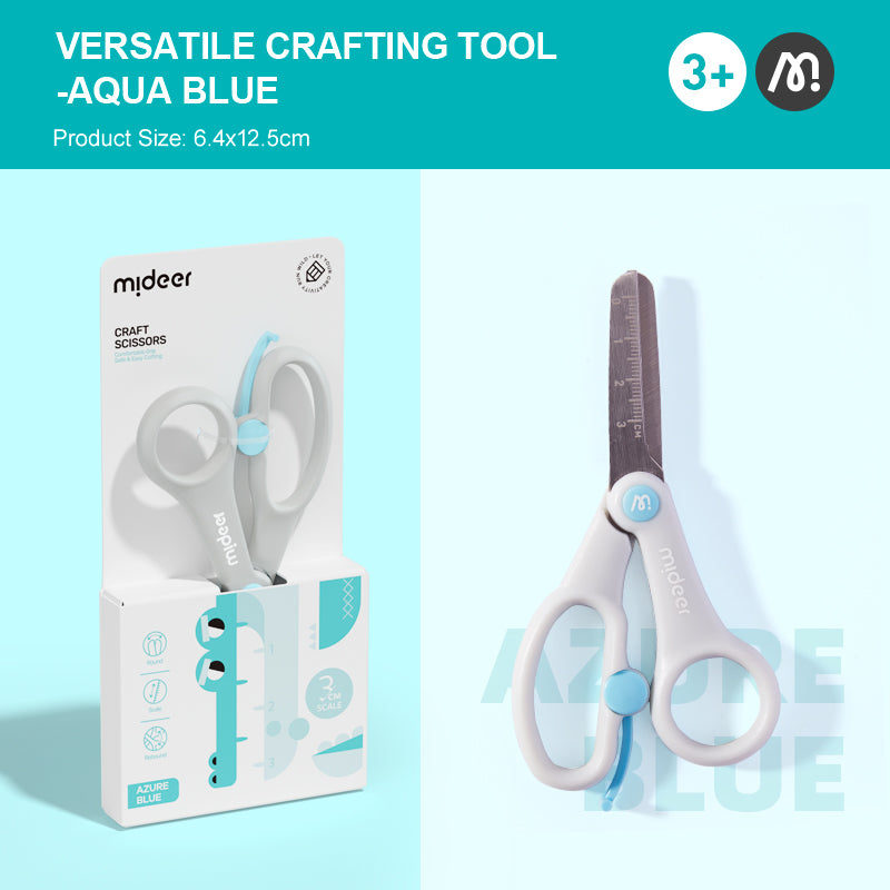 Mideer Safety Craft Scissors Azure Blue
