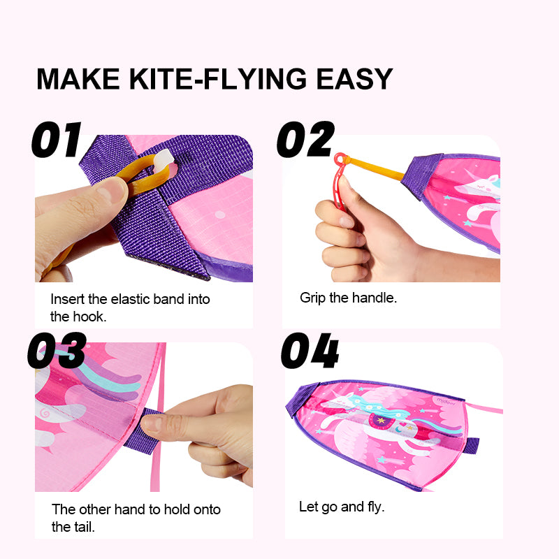 Mideer Mini Flying Kite Unicorn Pink