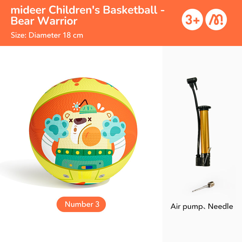 Mideer Kids Basketball Size 3 Bear Warrior