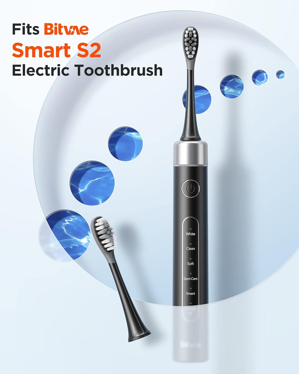 Bitvae S2 Toothbrush Heads x4