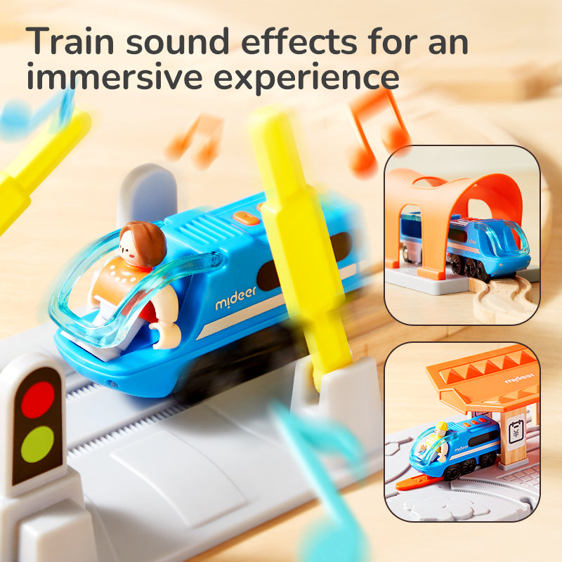 Mideer Train Track Building Blocks Urban Adventure 41 Pcs