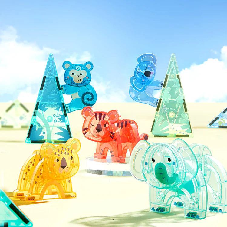 MiDeer Colorful Magnetic Tiles: Wonderful Forest 40P