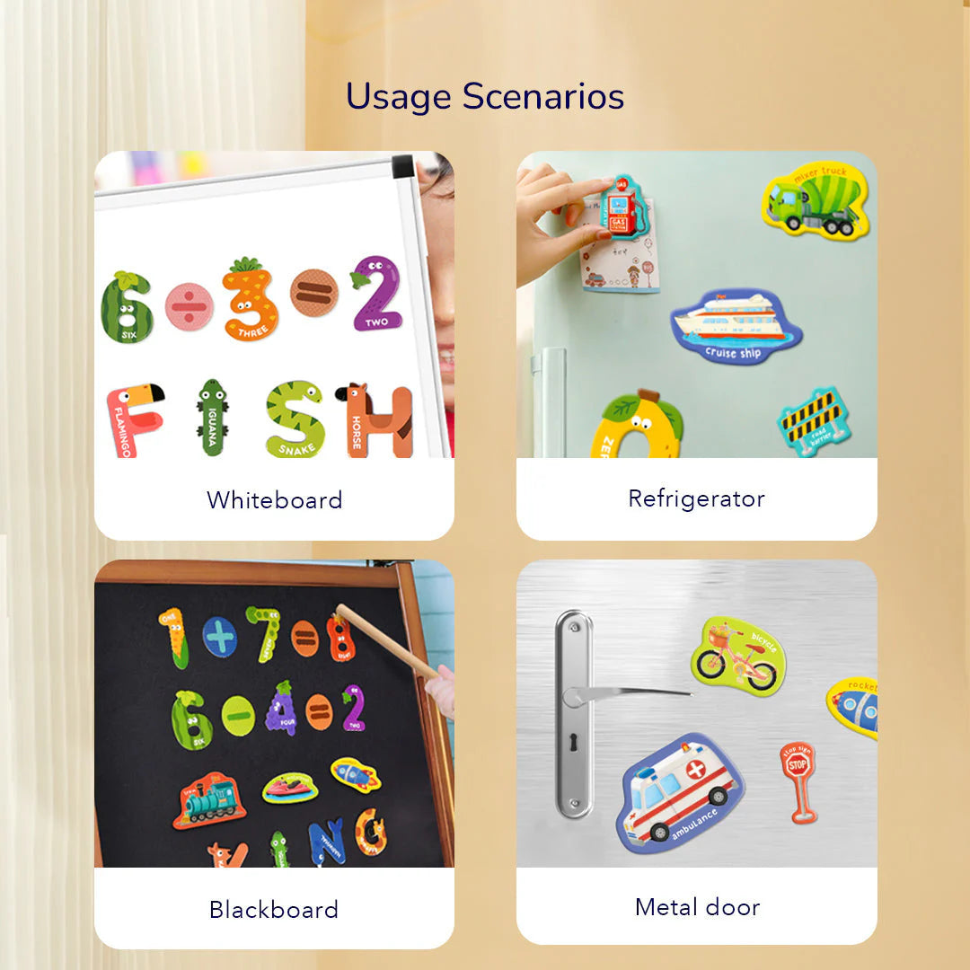 Mideer Uppercase & Lowercase Letter Magnets 52P