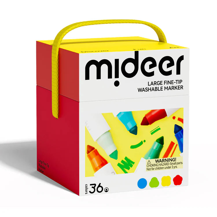 Mideer Large Fine-Tip Washable Marker 36 Colors