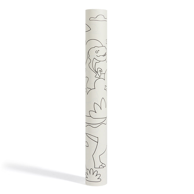 Mideer 4 Meters Adhesive Coloring Scroll: The Amazing Dinosaurs