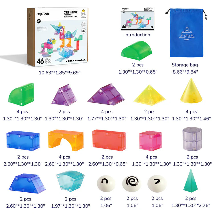 MiDeer Creative Magnetic Building Blocks 46P