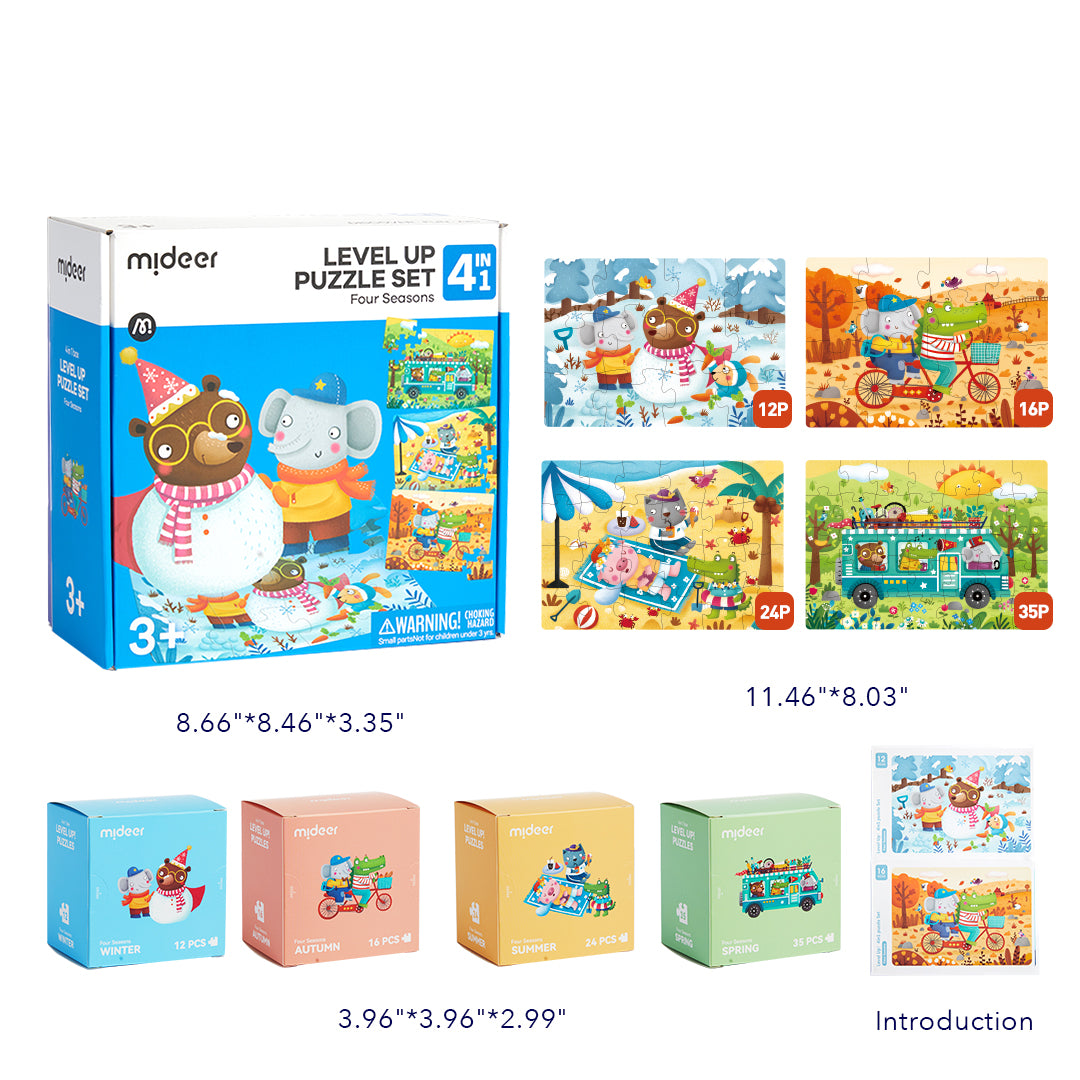 MiDeer Level Up! 4in1 puzzle Set: Four Seasons