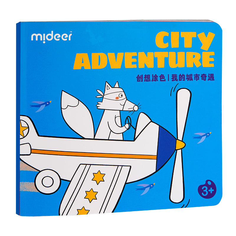 MiDeer First Coloring Book: City Adventure