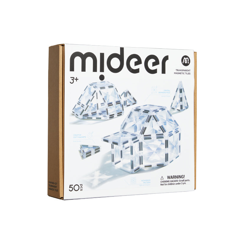 Mideer Transparent Magnetic Tiles 50P