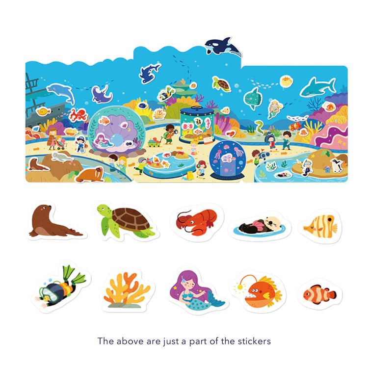 Mideer Reusable Jelly Sticker: Incredible Aquarium