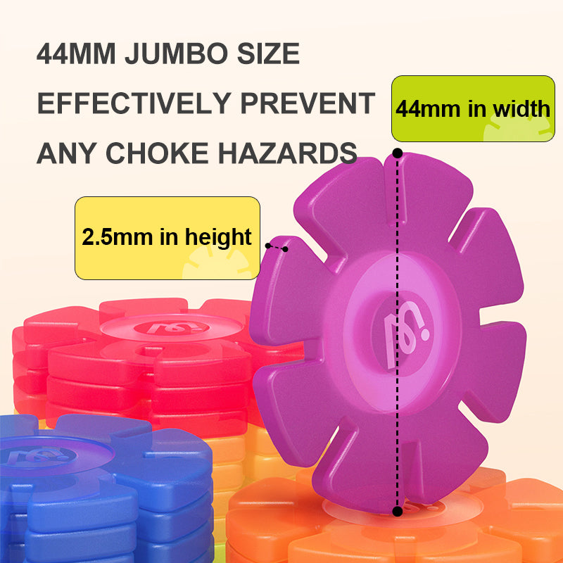 MiDeer Translucent Color Snowflake Blocks 500P
