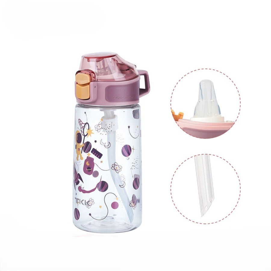 TKK Children's Bottle 400ml Leak-Proof with Straw Tritan BPA-Free One-Handed Drinking Bottle