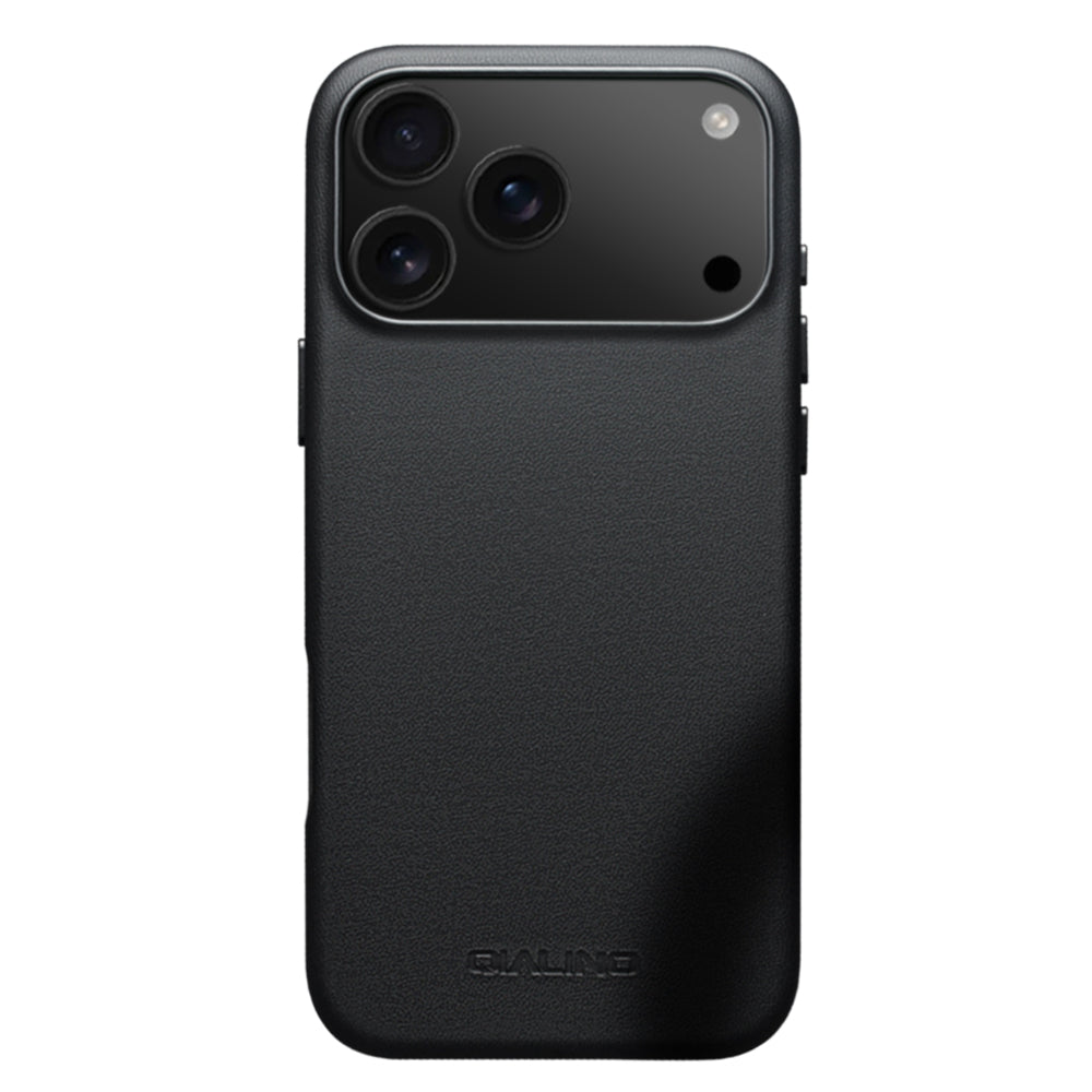 QIALINO Premium Custom Handmade Genuine Leather MagSafe Back Cover for iPhone 17 Pro Max